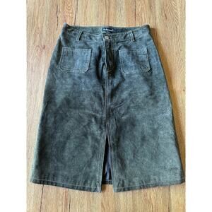 Dollhouse Suede Vintage MIDI Skirt